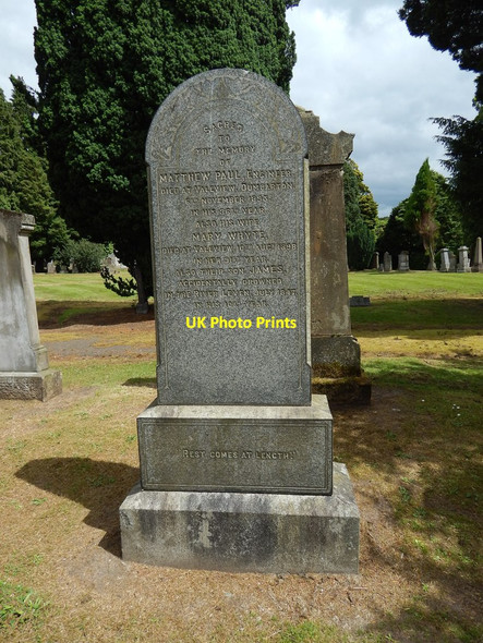 Photo 6"x4" Gravestone of Matthew Paul Dumbarton c2014