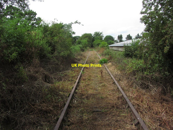 Photo 6"x4" Disused railway line at Porth-y- waen at point where Offa's Dyke Path crosses Porth-y-waen c2014