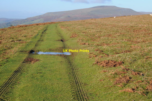 Photo 6"x4" View to Pen-cerrig-calch Llangenny c2014
