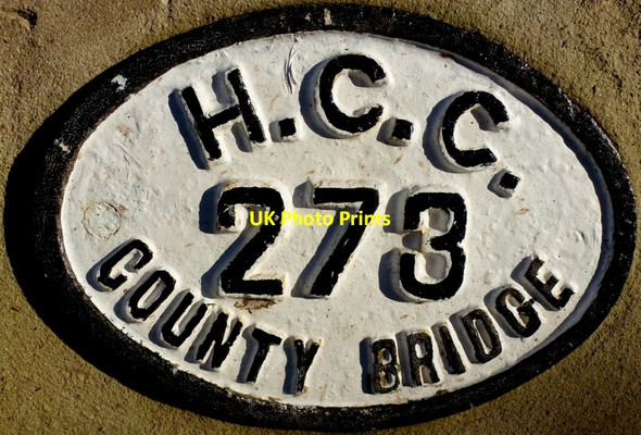 Photo 6"x4" Bridge sign Bridge End\/SO6246 c2014
