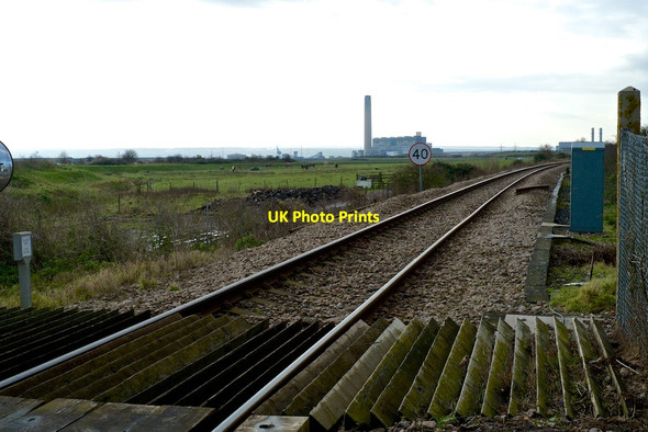 Photo 6"x4" Kingsnorth Power Station from Stoke Creek Crossing Upper Stoke North Street\/TQ8174 c2014