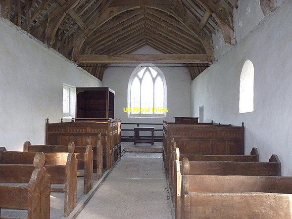 Photo 6"x4" Interior of Langley Chapel Ruckley c2014