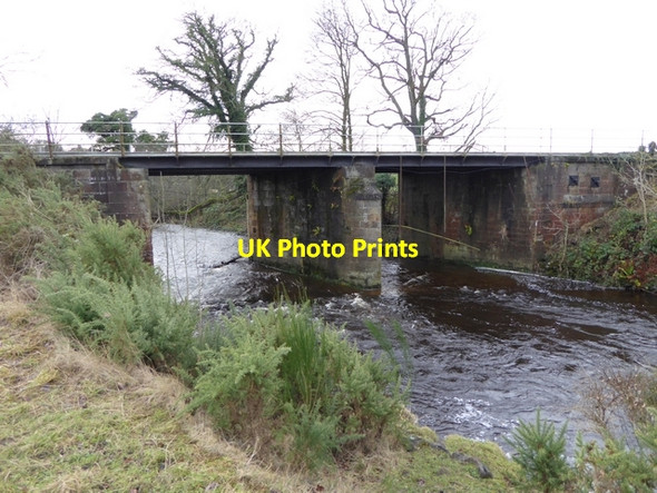 Photo 6"x4" Rail bridge over the Devil's Water at Dilston Dilston c2014