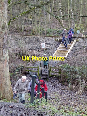 Photo 6"x4" Foot crossing of the railway below Farnley Grange Corbridge c2014