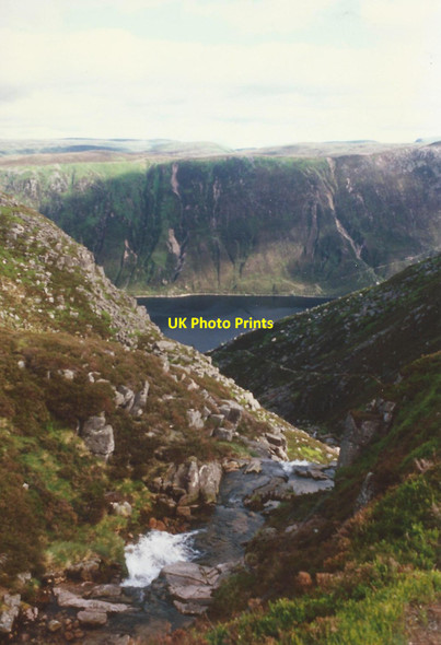 Photo 6"x4" Glas Allt above the falls Monelpie Moss c1996