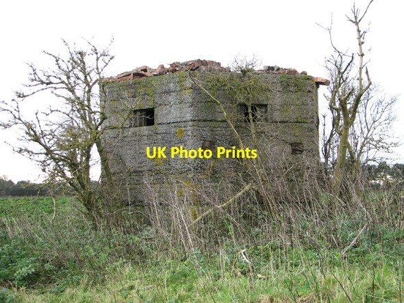 Photo 6"x4" WW2 type-22 pillbox Swaffham c2014
