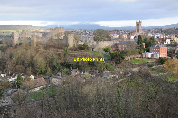 Photo 6"x4" Ludlow viewed from Whitcliffe Ludlow c2014