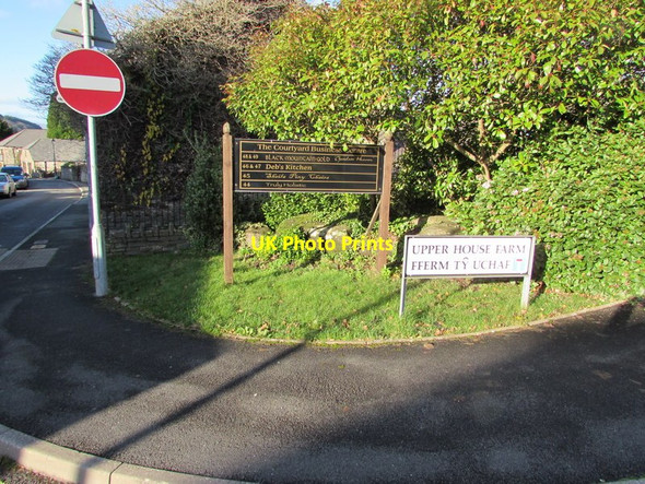 Photo 6"x4" The Courtyard Business Centre nameboard, Crickhowell Crickhowell c2014