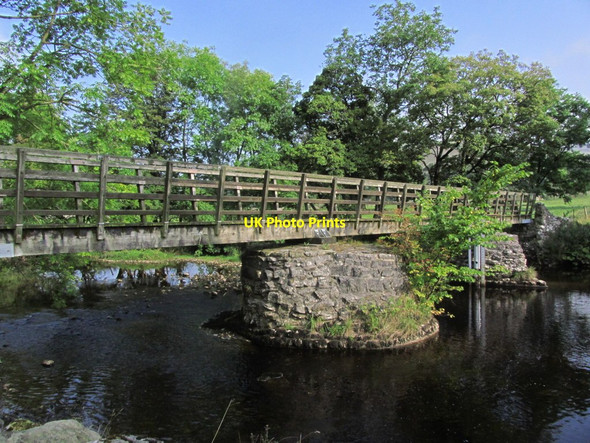 Photo 6"x4" Footbridge over R Wharfe, W of Starbotton Starbotton c2014