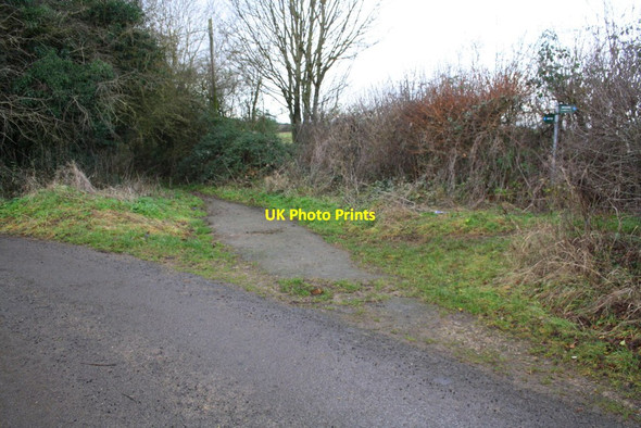 Photo 6"x4" Junction of footpaths and minor road at Cleveley Bank Cleveley c2014