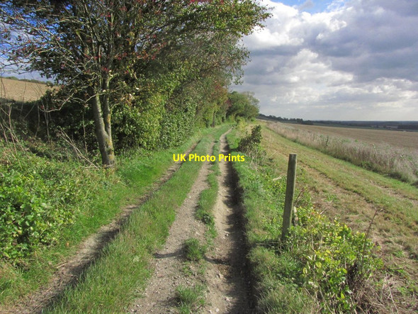Photo 6"x4" On North Downs Way, E of Rayners Hill, Warren Street - View SE Lenham Forstal c2014
