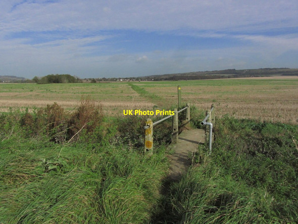 Photo 6"x4" Footbridge on Stour Valley Walk, S of Wye Naccolt c2014