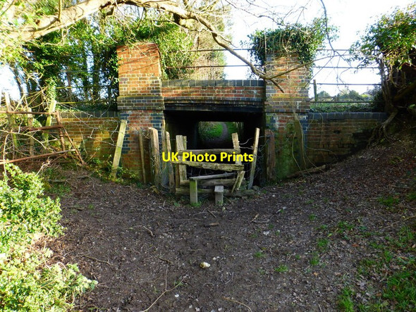 Photo 6"x4" Footpath stile under disused railway line Brockbridge c2014