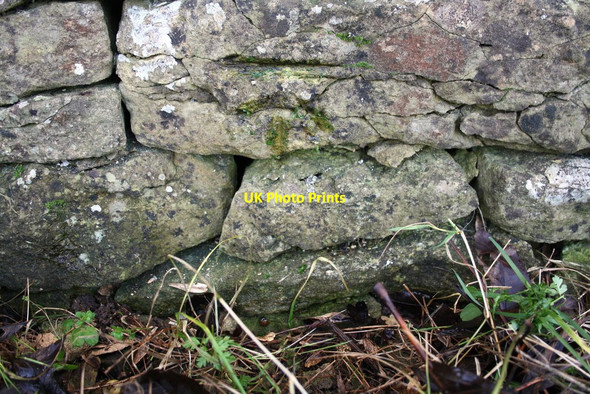 Photo 6"x4" Benchmark on Chipping Norton Road wall Westend\/SP3222 c2014