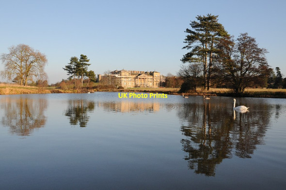 Photo 6"x4" Croome Court and Croome River Dunstall Common c2014