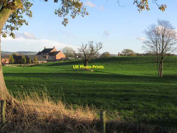 Photo 6"x4" Autumn afternoon, - View to Brickhouse Farm from Smithy Lane, Hulme Walfield, near Congleton Congleton c2014
