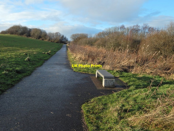 Photo 6"x4" Cycle path near Caplethill Road Barrhead c2014