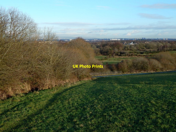 Photo 6"x4" Cycle path and dismantled railway lines Barrhead c2014