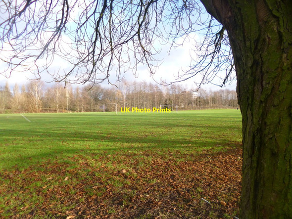 Photo 6"x4" Chorlton Park, football pitch Barlow Moor c2014