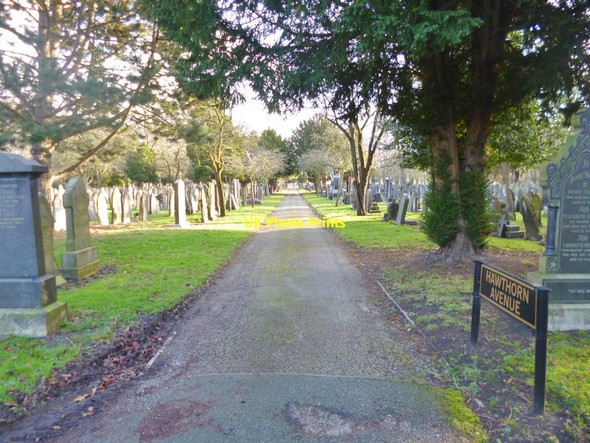 Photo 6"x4" Manchester Southern Cemetery, Hawthorn Avenue Barlow Moor c2014