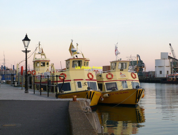 Photo 6"x4" Moored pleasure boats, Poole Quay Poole\/SZ0191 c2014
