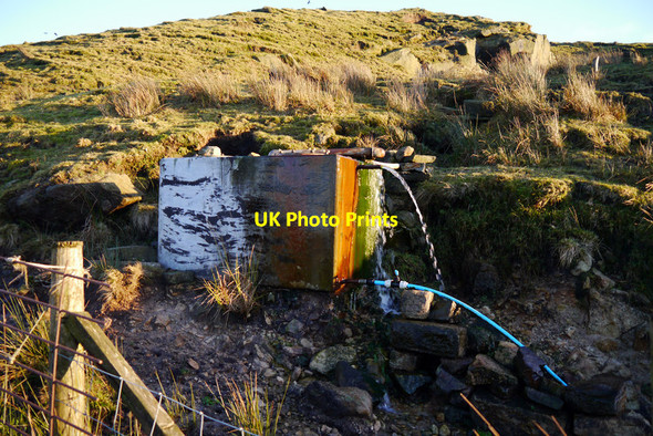 Photo 6"x4" Tanks near Rough Head Quarry Hebden Bridge c2014