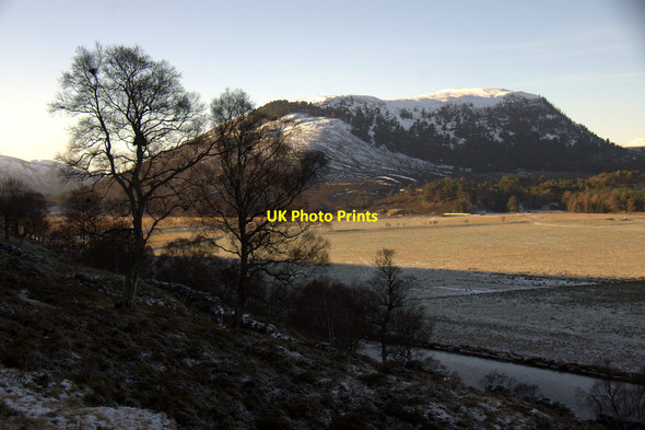 Photo 6"x4" Looking across the upper Dee valley from Morrone to Creag Bhalg Allanaquoich c2014