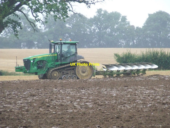 Photo 6"x4" John Deere 8345RT Statford St Andrew c2014