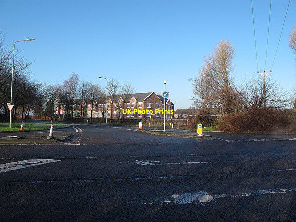 Photo 6"x4" M16 Junction 17 rebuilding (3) Sandbach c2014