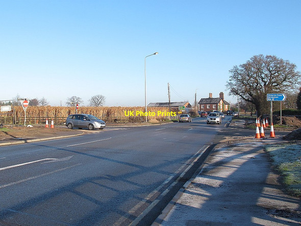 Photo 6"x4" M16 Junction 17 rebuilding (11) Sandbach c2014