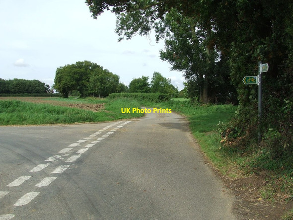 Photo 6"x4" Road Junction Statford St Andrew c2014
