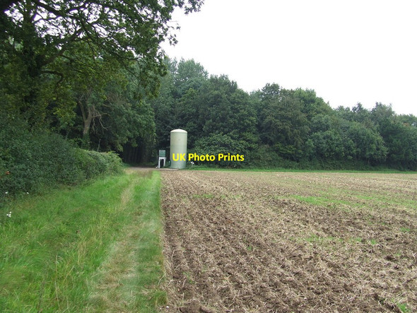 Photo 6"x4" Footpath And Silo Walpole\/TM3674 c2014