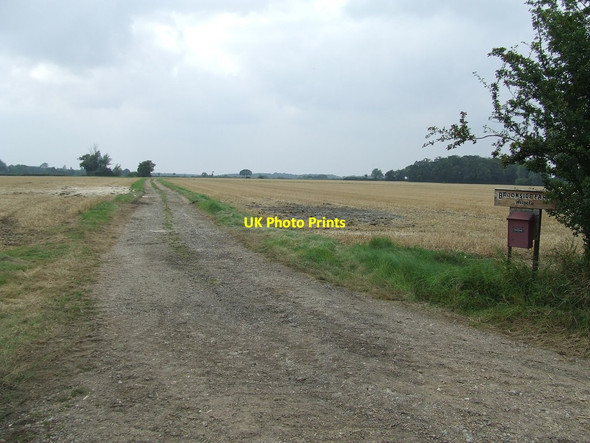 Photo 6"x4" Farm Entrance And Drive Bramfield\/TM4073 c2014