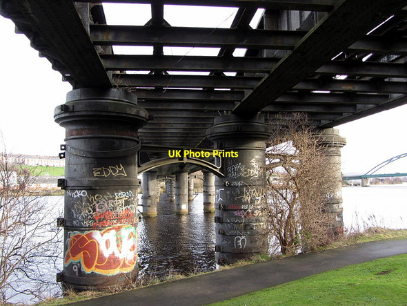Photo 6"x4" Under the Scotswood Railway Bridge Blaydon c2015