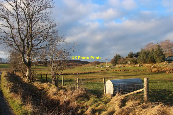Photo 6"x4" Farmland at Langal Dalnabreck\/NM7069 c2015