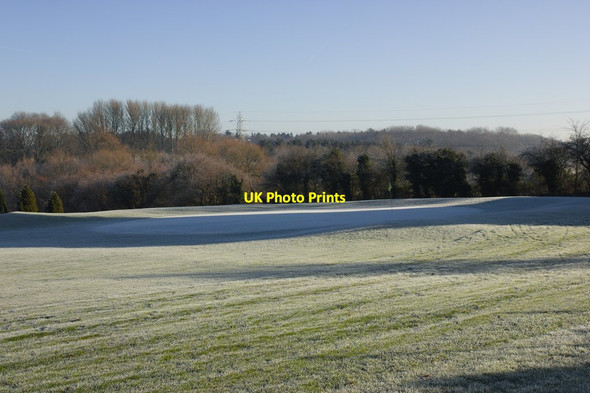 Photo 6"x4" Frosty Green, Bradford-on-Avon Golf Course Bradford-On-Avon c2014