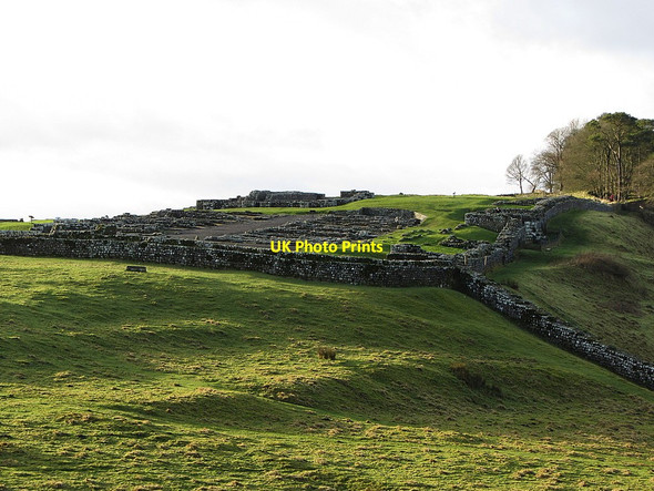 Photo 6"x4" Housesteads Roman Fort across Knag Burn Thorngrafton c2015 P1