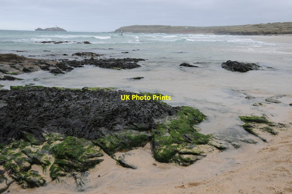 Photo 6"x4" View to Godrevy Point Gwithian c2015