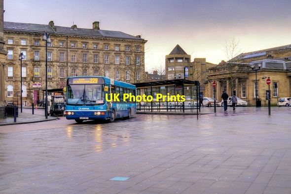 Photo 6"x4" Bus Stops on Railway Street Huddersfield c2015
