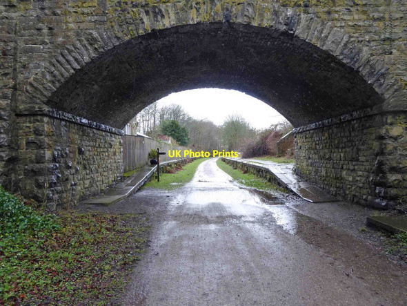 Photo 6"x4" Former station platforms ahead for Thornbridge Hall on the Monsal Trail Great Longstone c2015