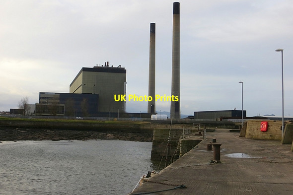 Photo 6"x4" Cockenzie Harbour and power station Cockenzie and Port Seton c2015