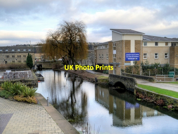 Photo 6"x4" Huddersfield Broad Canal from Poly Bridge Huddersfield c2015