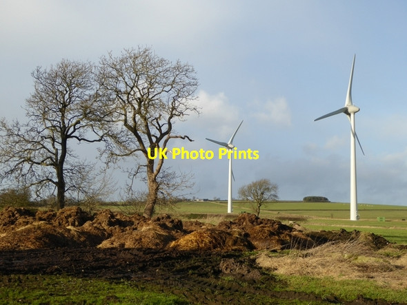 Photo 6"x4" Kiln Pit Hill Wind Farm Shotleyfield c2015 P2
