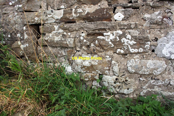 Photo 6"x4" Benchmark on barn at Lead Green Askrigg c2014