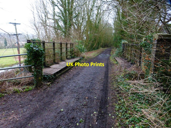 Photo 6"x4" Meon valley Trail crosses bridge over West Street Soberton c2015