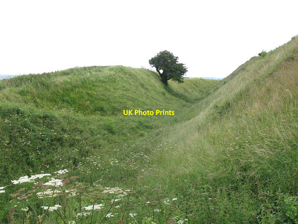 Photo 6"x4" Old Sarum, outer ditch Salisbury c2014