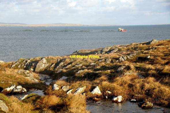 Photo 6"x4" Burn of Linksetter about to enter the sea, Fetlar Herra\/HU6091 c2015