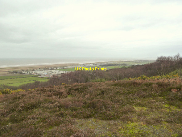 Photo 6"x4" View from the tumulus at Coed Bell towards Greenacres Caravan Park Prestatyn c2015