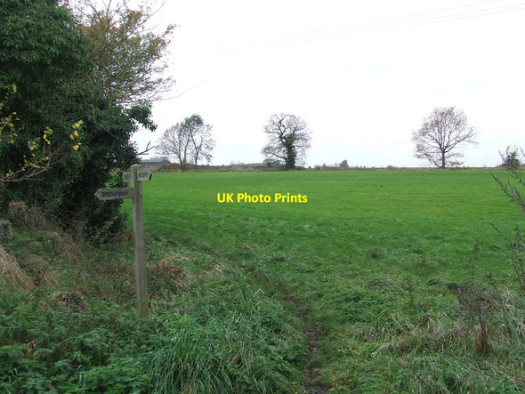 Photo 6"x4" Footpath Junction Beccles c2014