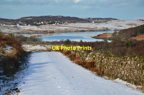 Photo 6"x4" The road above Skeabost Carbost\/NG4248 c2015